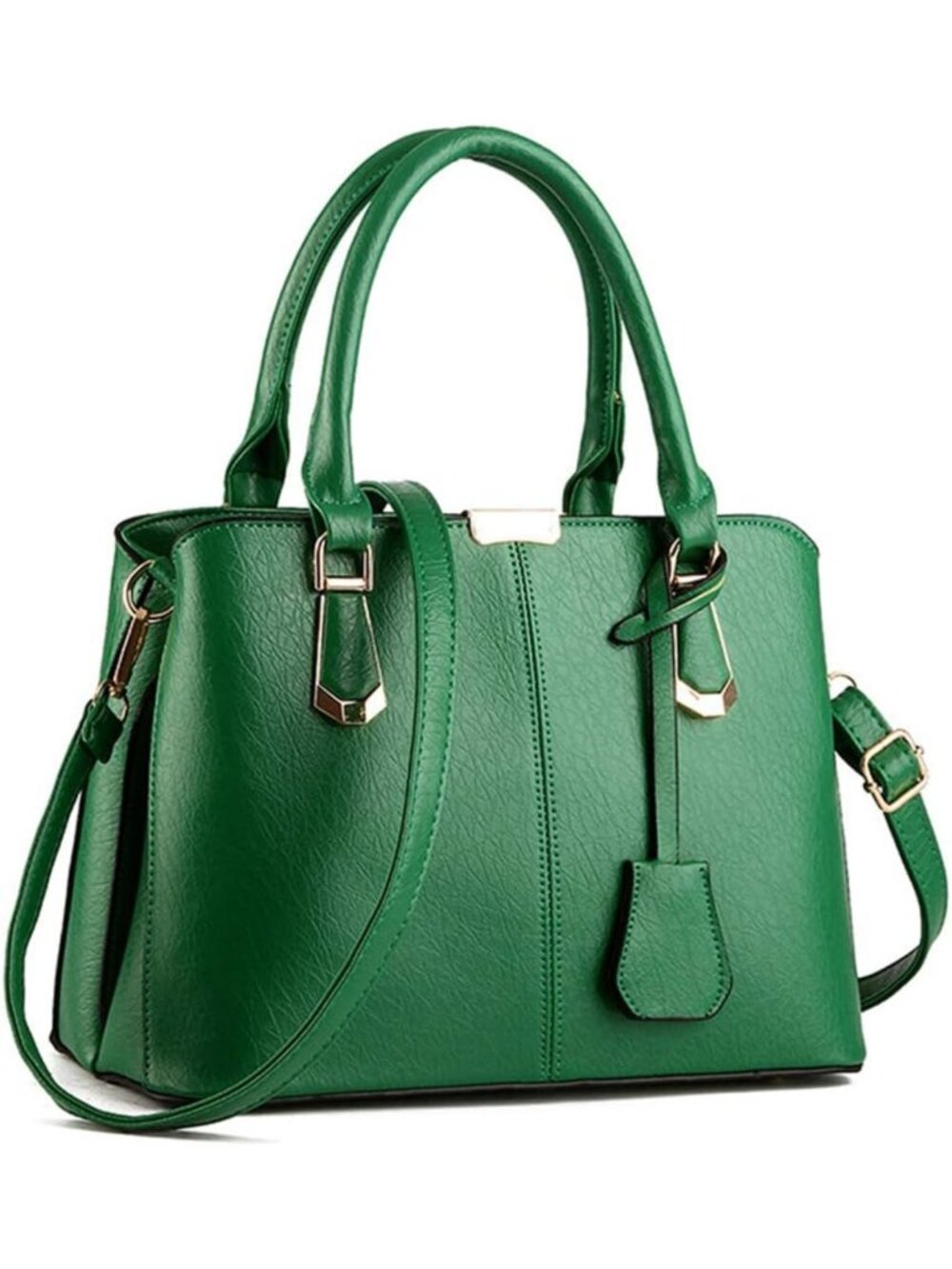 Stylish PU Leather Shoulder Satchel Handbag for Women - Chic Top Handle Purse